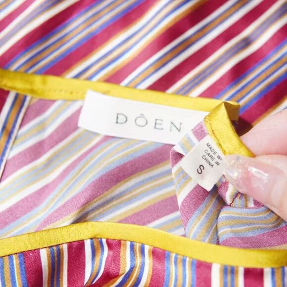 COPY - 【BRAND NEW】DOEN Adelana Silk Dress Le Marais Stripe - Picture 3 of 12